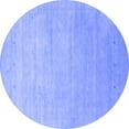 thumbnail image 1 of Ahgly Company Indoor Round Abstract Blue Contemporary Area Rugs, 8' Round, 1 of 4