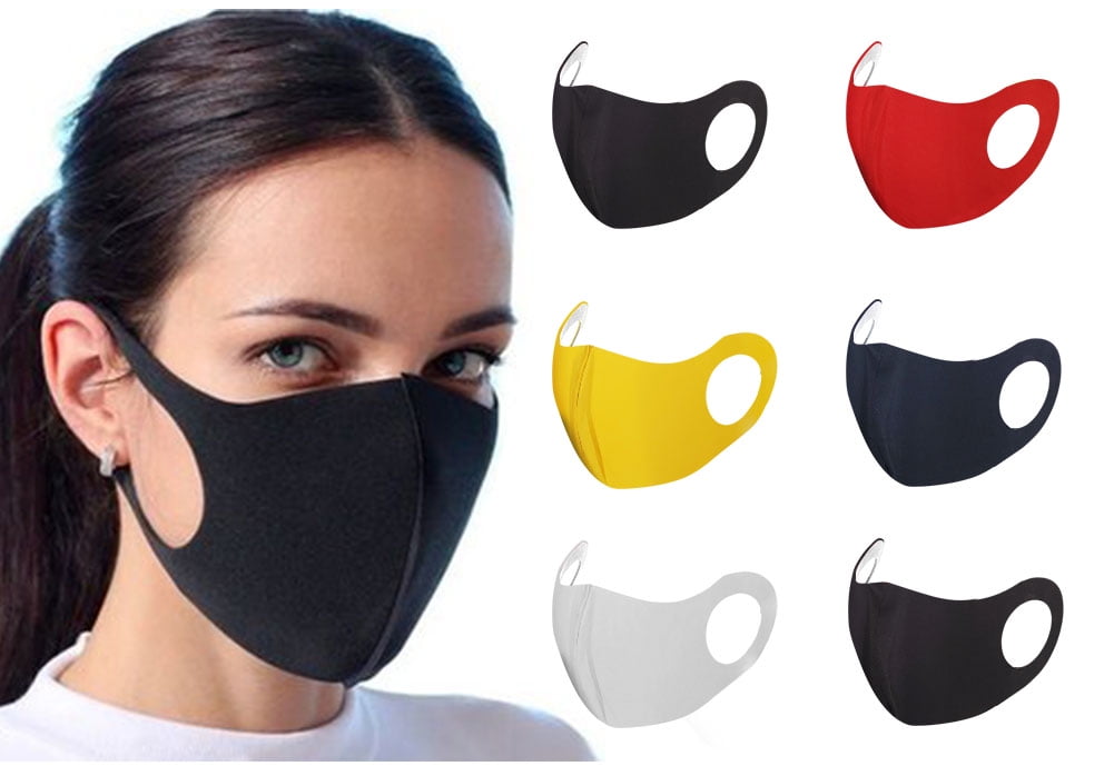 Cloth Face Mask Reuseable Washable Assorted 6 Pack