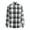 BLACK WHITE GRID, variant on Braveman Men's Buffalo Plaid Button Down Classic Fit Flannel Shirt