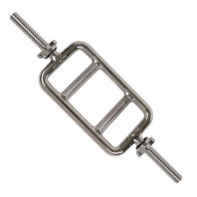 Barra Estandar de Tríceps Cromada Sólida con Rosca 24' (60cm) Sunny Health & Fitness Mod. SF-STTB-24