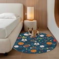 thumbnail image 2 of Navy Blue Sports Round Area Rug 3.3Ft Washable Circle Rugs for Dining Room Table, Football Basketball Rugby Baseball Non-Slip Carpet Floor Mats Indoor Outdoor Carpet Runner Aesthetic Home Decor, 2 of 8