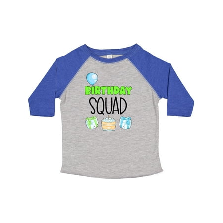 

Inktastic Birthday Squad Balloon Cake and Presents Gift Toddler Boy or Toddler Girl T-Shirt