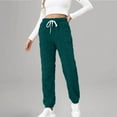 thumbnail image 4 of LYXSSBYX Pajamas Pants for Women Women's Fashion Casual Solid Elastic Waist Trousers Long Straight Pants, 4 of 9