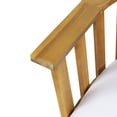 thumbnail image 3 of Wood Outdoor With Waterproof Cushions - 54.67" W X 27.65" D 25.09" H Hardwood, Open Slat , Assembly Required White/ Construction Water- Cushions, Modern Look,, 3 of 5