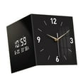 thumbnail image 5 of deevoka Corner Clock Creative Double Sided Wall Clock for Room Office 26cmx26cm, 5 of 9