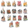 Christmas Village Set Christmas Decorations, LED Lighted Christmas