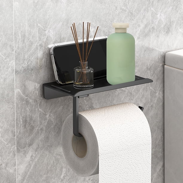 Dispensador de Papel Higiénico, Caja para Papel Higiénico, Estante para Papel Higiénico Sin Perforar
