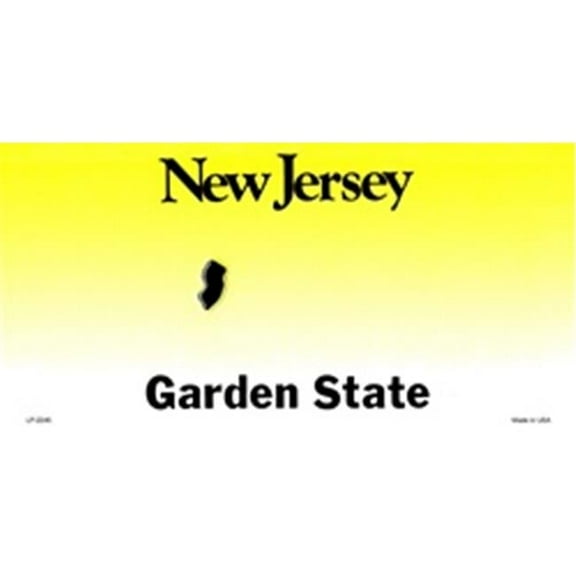 New Jersey State Background Blanks Flat- Automotive License Plates Blanks for Customizing