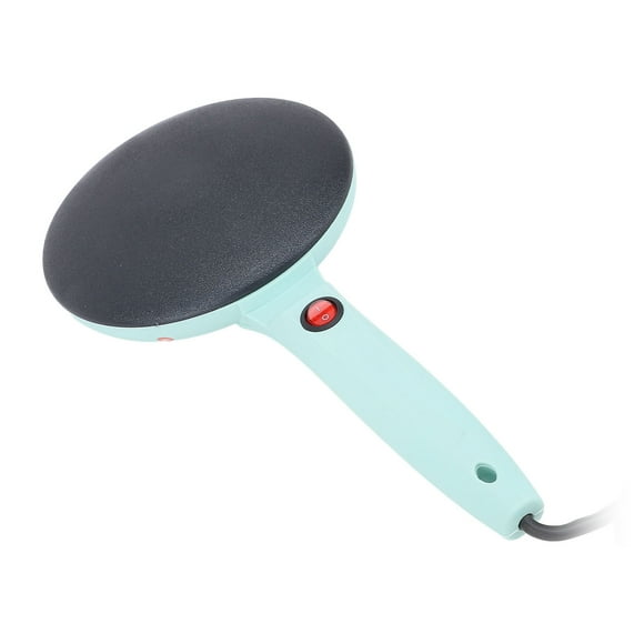 Electric Crepe Maker, 8in Electric Griddle with On Off Switch & Automatic Temperature Control, Non Stick Dipping Plate with Whisk & Spatula for Pancake, Tortilla, Blintzes Green