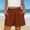 Brown, variant on Womens Cotton Sweat Shorts Casual Summer Short Loose Elastic Waist Lounge Running Athletic Shorts with Pockets