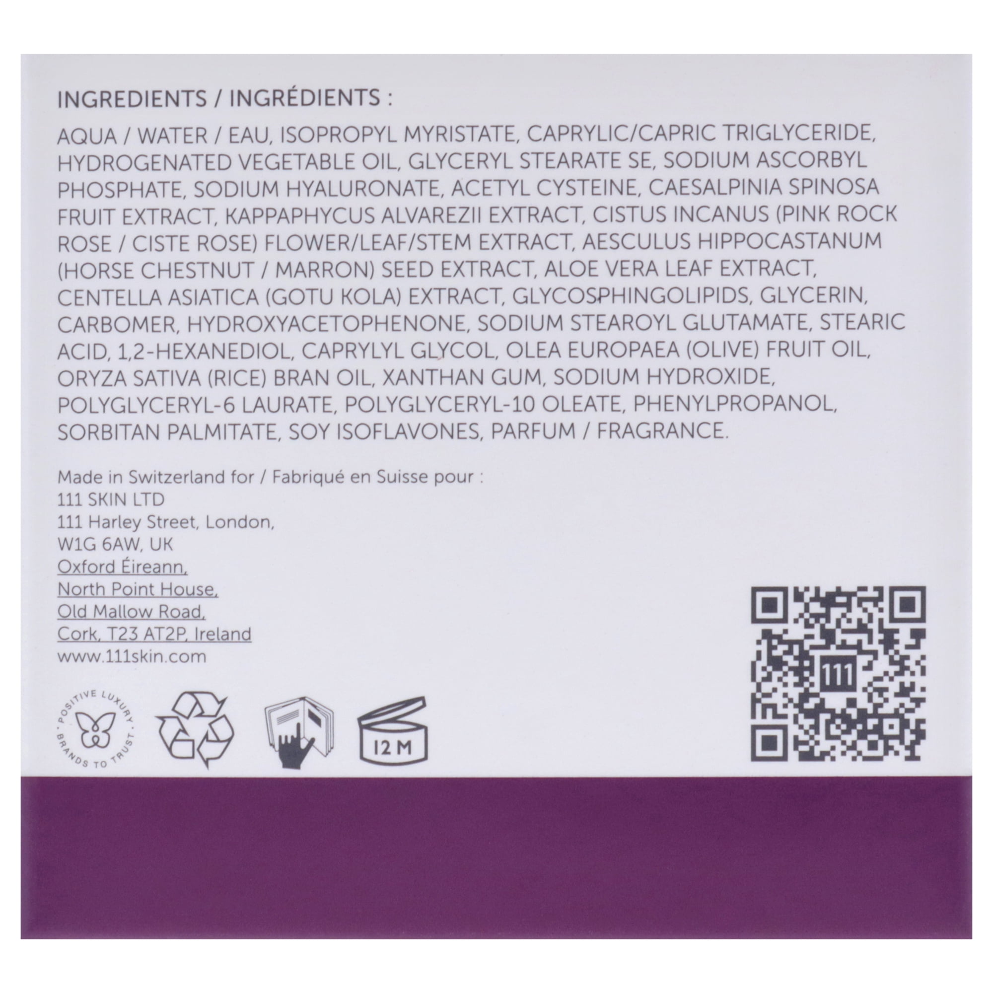 111Skin Repair Night Cream NAC Y2 , 1.7 oz Cream