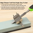 thumbnail image 4 of Multipurpose Honing Guide, Smooth And Safe Sharpening Brass Pulley Fixed Angle for Wood Chisels, Adjustable Clamping Width for Planer Blades, 4 of 5