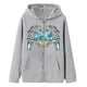 thumbnail image 4 of Abrigos de Invierno Para Mujer Moda Casual Festival Estampado Con Cremallera Capucha Manga Larga Bolsillo Chaqueta Top Odeerbi ODB174069, 4 of 4