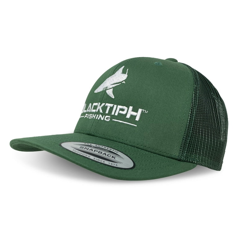 BlacktipH Classic Snapback Hat Evergreen With Rubber Patch Adult Unisex