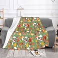 thumbnail image 2 of XMXT Throw Blanket, Autumn Mushroom Squirrel Machine Washable Blankets for Sofa, 50 x 40 inches, 2 of 9