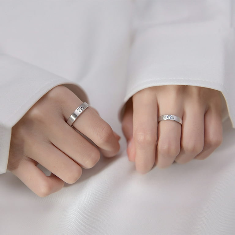 Cute matching couple online rings