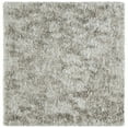 thumbnail image 6 of SAFAVIEH Ocean Amyas Solid Shag Area Rug, Light Grey, 4' x 4' Round, 6 of 10