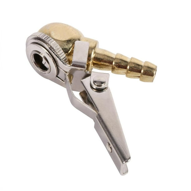 Tebru Hose Barb ClipOn Ball Foot Air Chuck Tire/Tyre Inflator Gauge