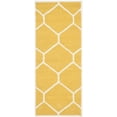 thumbnail image 2 of SAFAVIEH Cambridge Juan Geometric Wool Runner Rug, Gold/Ivory, 2'6" x 6', 2 of 10