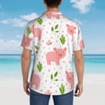 thumbnail image 6 of Bixox Men's Hawaiian Shirts Men's Funny Little Pigs Print Short-Sleeve Shirt-3X-Large, 6 of 8