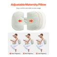 thumbnail image 2 of VEVOR Almohada de cuña para embarazo en forma de W, almohada de maternidad para embarazadas, suave y transpirable, 2 of 9