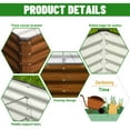 thumbnail image 4 of SnugNiture 6x3x2 ft Metal Raised Garden Bed Outdoor, Deep Root Galvanized Planter Box for Vegetables, Flowers, 4 of 8