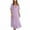 Purple, variant on AOOCHASLIY Ladies' Holiday Dress Women's Summer Short Sleeve Solid Color Dresses Short Sleeve Deep V-Neck Dresses