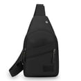 thumbnail image 2 of Chest Bag Crossbody 30cm, Adjustable Strap Multi Pocket for Sports Travel, Layered Compartment Reflective Night Safe, Lightweight Durable Fabric and Outdoor Daily Commute, 2 of 7