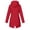 Red, variant on Brnmxoke Woman's Raincoat – Water Resistant Slicker Shell Windbreaker Rain Jacket Outdoor Hiking Raincoat Plus Size Lightweight Hooded Jackets Trench Coats