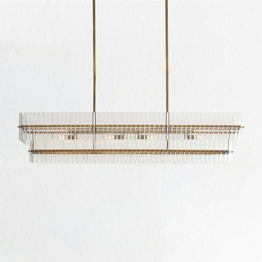 Crystal Vintage Elegance Chandelier,Tumbled brass finish,Light Fixture for Dining Room,Living Room,Kitchen