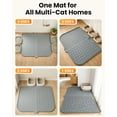 thumbnail image 6 of Extra Large Cat Litter Mat, 47" x 37" Grey Silicone Waterproof Soft Design, 6 of 9