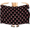 thumbnail image 4 of LA LEELA Men's Bath Trunk Swimwear Sarong Pareo Beach Wrap One Size Onix, Couple Flamingos Summer Vacation Party, 4 of 4