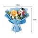 thumbnail image 5 of Ramo de flores de ganchillo, decoración del hogar, regalo, ramo de punto terminado para papá. Azul, 5 of 5