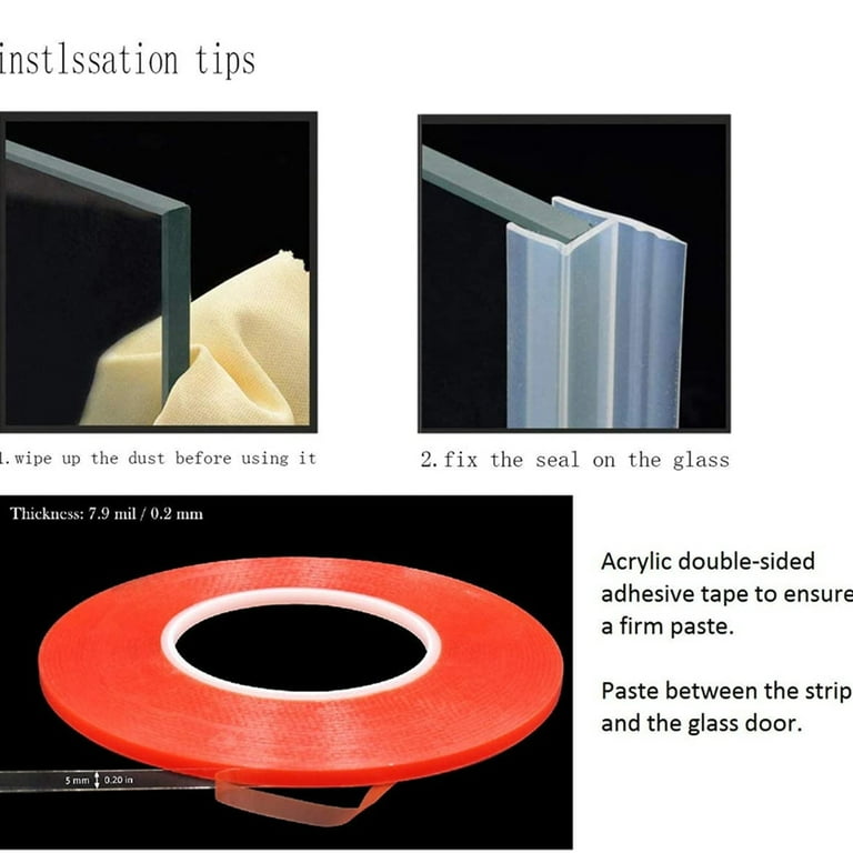 Serene Valley Seal Strip Replacement Set SVSSR5002CL For Frameless
