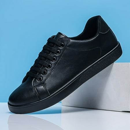 

HYYANGUWENTI Breathable Non-Slip and Stylish PU Leather Men‘s Skate Shoes Perfect for Spring Summer and Autumn Outdoor Activities