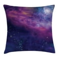 thumbnail image 1 of Outer Space Decor Throw Pillow Cushion Cover, Spiritual Dim Star Clusters Milky Circle Back with Solar System Elements, Decorative Square Accent Pillow Case, 16 X 16 Inches, Purple Blue, by Ambesonne, 1 of 1