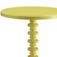 thumbnail image 3 of Astonishing Side Table With Round Top Yellow- Saltoro Sherpi, 3 of 5