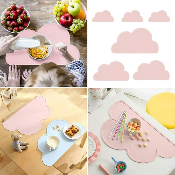 LNKOO Silicone Baby Placemat Kids Reusable Travel Placemat Tiny Diner