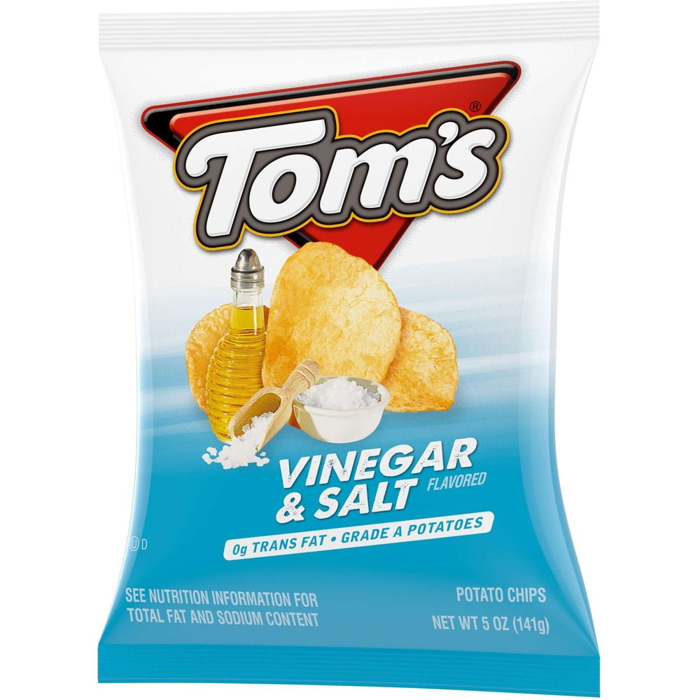 (Price/Case)Toms 790114211 Flat Chips Vinegar Salt 9-5 Ounce