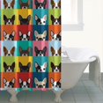 thumbnail image 4 of Boston Terrier Shower Curtain 84"x72" ,Bathroom Decorative Shower Curtains Set with 12 Hooks,Modern Waterproof Washable Shower Curtain, 4 of 6