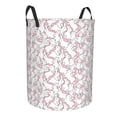 thumbnail image 2 of Daiia Playing Rabbit Round Laundry Basket with Handles Thickened Waterproof Circular hamper,Dirty Clothes Storage Basket for Bedroom,Bathroom,College Dorm-Small, 2 of 8