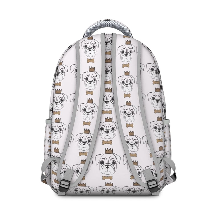 Vintage Dog Graphic Backpack - Unisex Retro Style School Bag  display picture 2