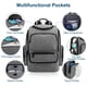 thumbnail image 4 of Mochila para Pañales Mancro Impermeable de Gran Capacidad Gris, 4 of 6
