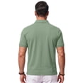 thumbnail image 5 of LNZGNM Men's Polo Shirt Golf Quick Dry Performance Short Sleeve Moisture Wicking Athletic Polo Collared Tennis T-Shirt,Mint Green (XL), 5 of 5