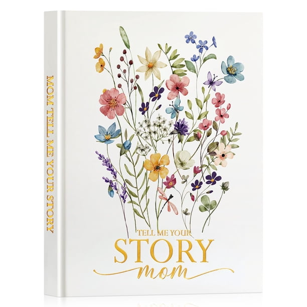 Libro de cuentos Journal Lanpn Mom Life con más de 270 indicaciones de cuero
