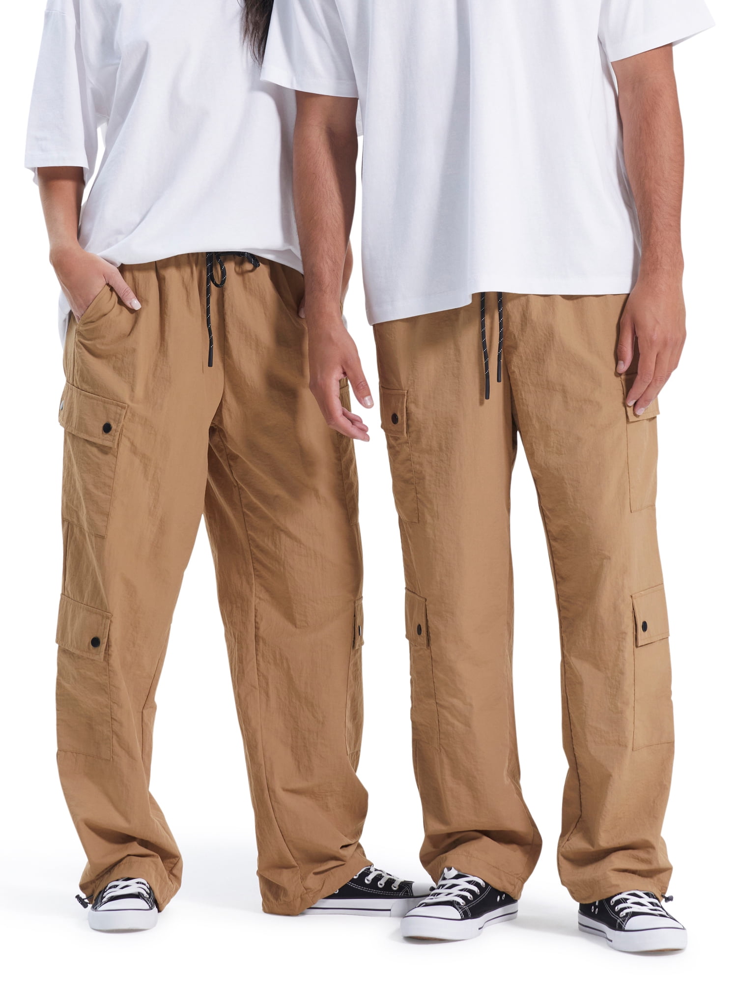 No Boundaries Men's & Big Men's Nylon Cinched Cargo Pants, Sizes XS5XL