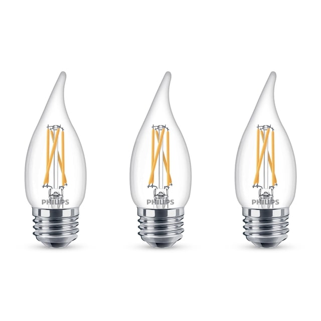 Bombillas LED Philips, 40 W, BA11, base E26, paquete de 3