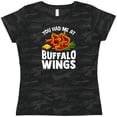 thumbnail image 3 of Inktastic Buffalo Wings Game Day Snack Women's T-Shirt, 3 of 5