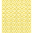 thumbnail image 3 of Japanese Art Duvet Cover Set, Fish Scale Inspired Vintage Hand Drawn Oriental Geometric Lines Motifs, Decorative 3 Piece Bedding Set with 2 Pillow Shams, Queen Size, Yellow and Cream, by Ambesonne, 3 of 3
