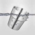 thumbnail image 2 of RV 2 tazas de acero inoxidable - Tazas de metal reutilizables apilables Vasos para beber de primera calidad Camping Fiesta al aire libre Adecuado para niños Taza de café irrompible de metal cepillado Vasos de cerveza para té Sailing Electrónica, 2 of 3